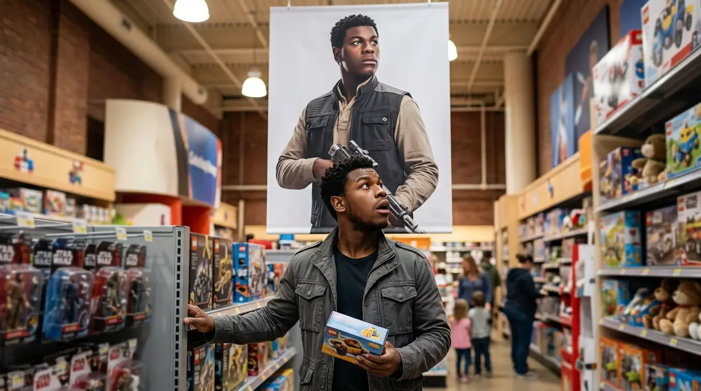 John Boyega, a rising Star Wars actor portraying Finn, reflects on new fame