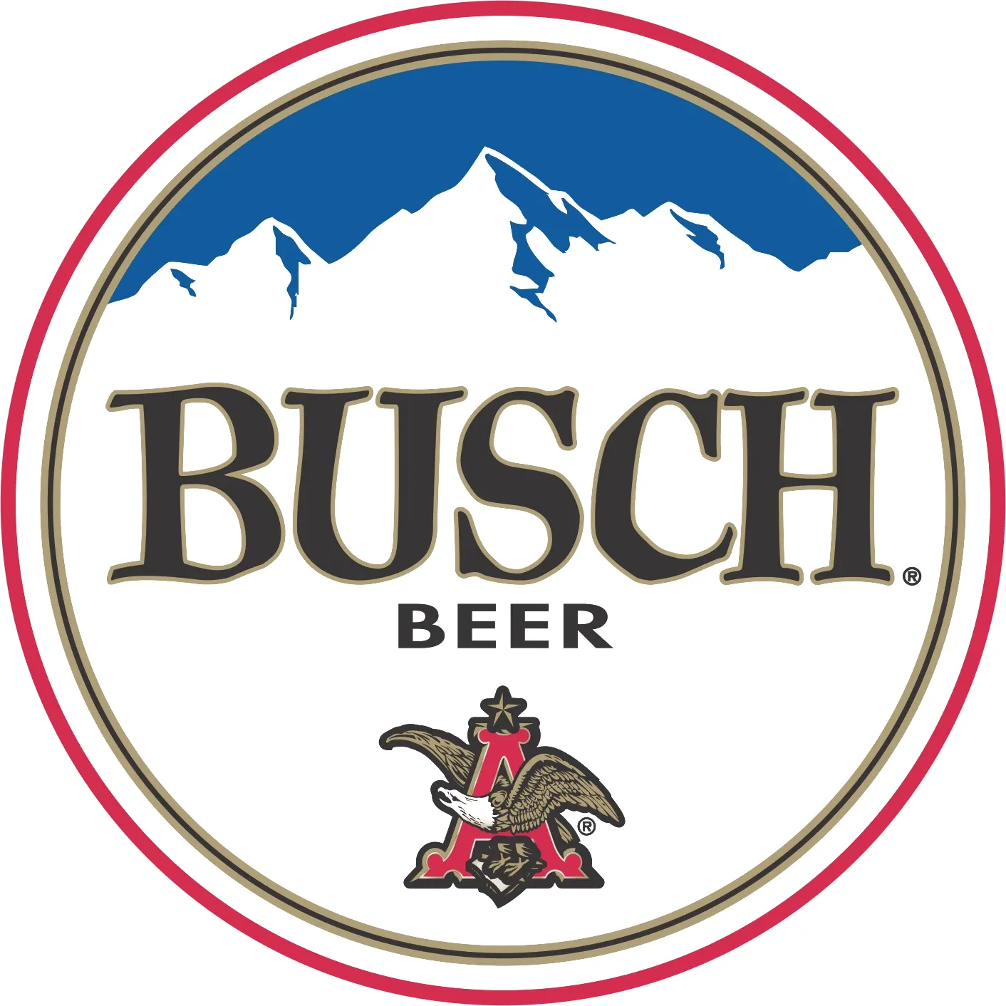 Busch beer cans and laptop on a desk, symbolizing new remote work environment