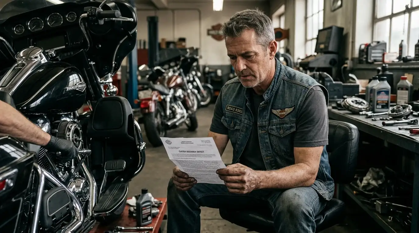 Harley-Davidson recall notice, representing challenges for maintaining customer trust