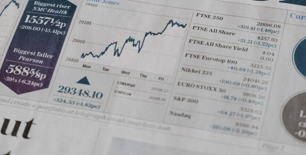 Abstract graph showing market fluctuations, preparing businesses for economic changes