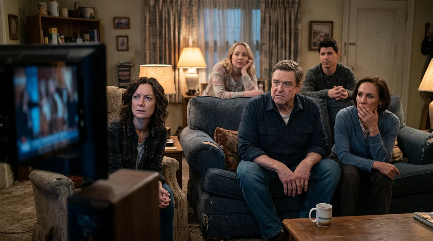 The Conners cast after Roseanne's departure, a risky move for ABC's sitcom lineup