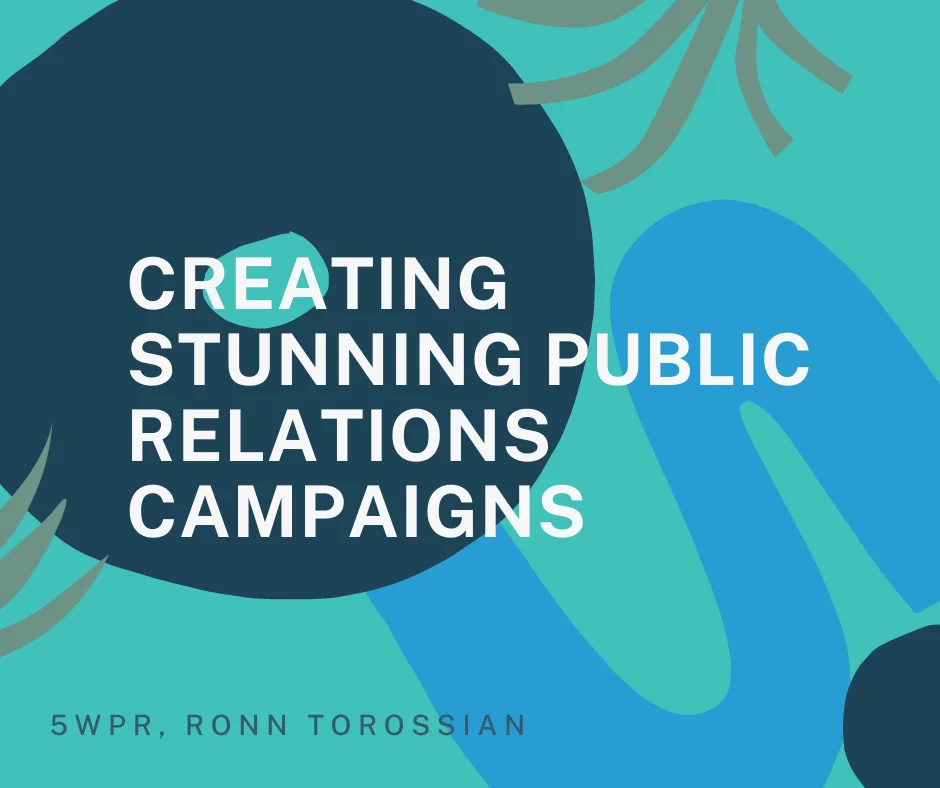 Creative team brainstorming a stunning public relations campaign with colorful sticky notes