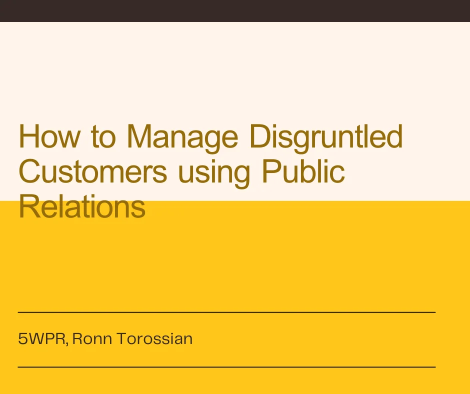 Disgruntled customer arguing with a public relations professional about service