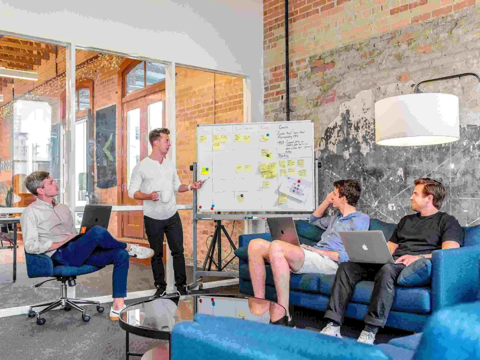 Team collaborating on PR strategy using an organized, accessible internal wiki