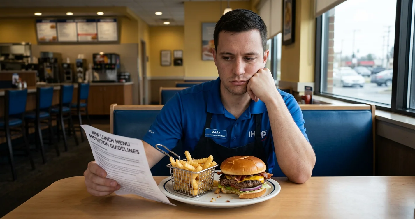 IHOP’s name change to IHOb, represented by their burger menu failure