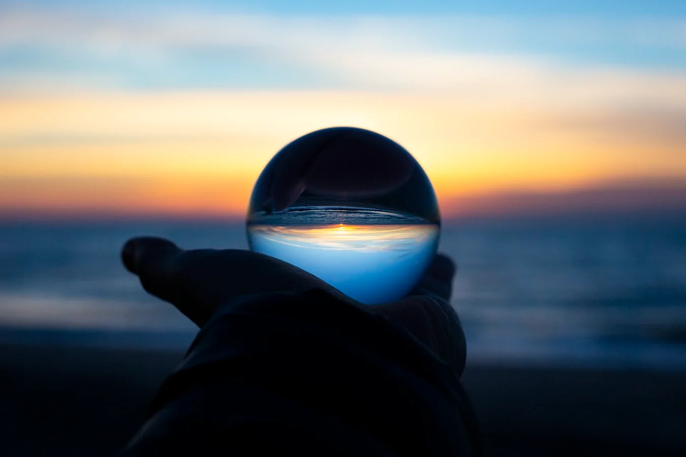 Psychic reading with crystal ball and swirling smoke for business insights