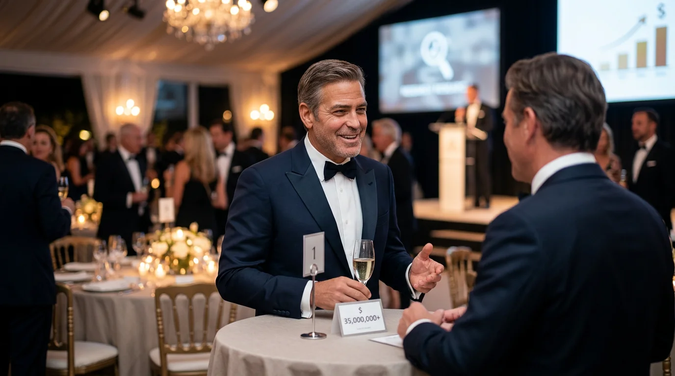 Cannes Film Festival attendees, including celebrities, gather for a charitable event supporting AIDS research