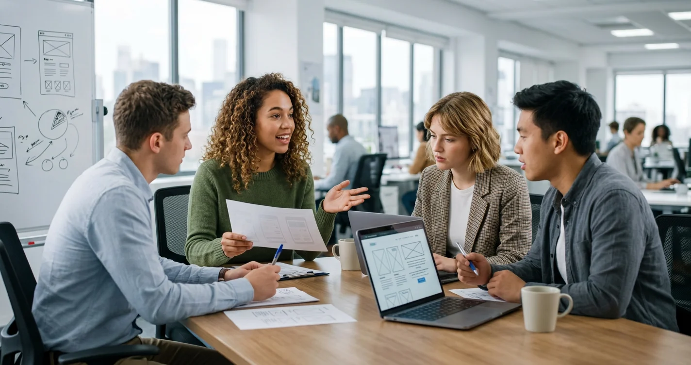 Young professionals at a firm, ready to succeed in public relations careers