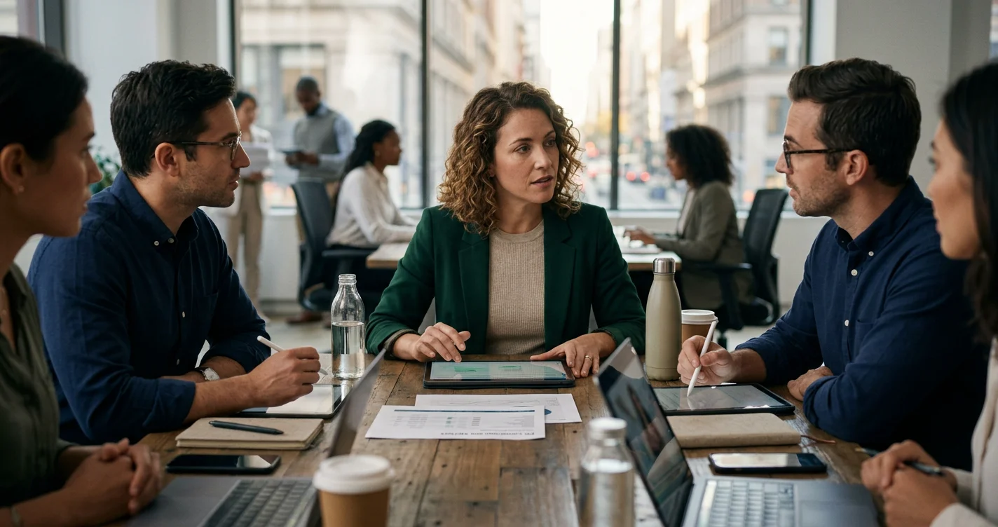 A megaphone amplifies a marketing message on a laptop screen, highlighting PR's digital reach