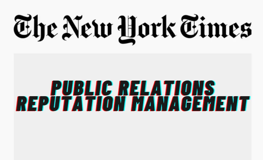 Professional managing public relations, reputation, and brand image online