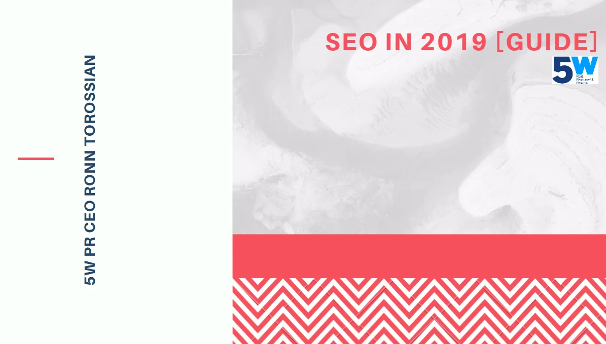 SEO guide showing a magnifying glass over search results