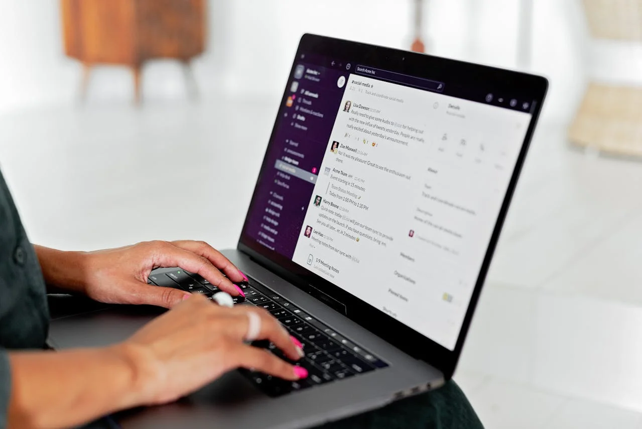 Slack channel dashboard showing real-time escalating alerts and support messages for quick response