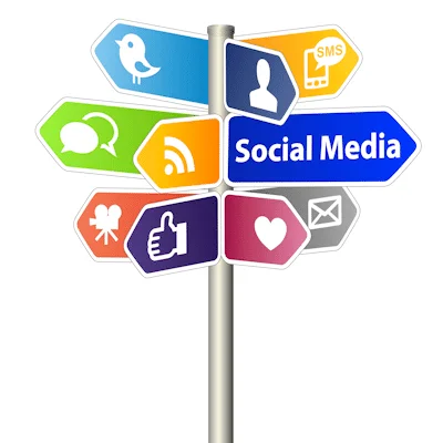 People collaborating on a social media content plan for real estate marketing