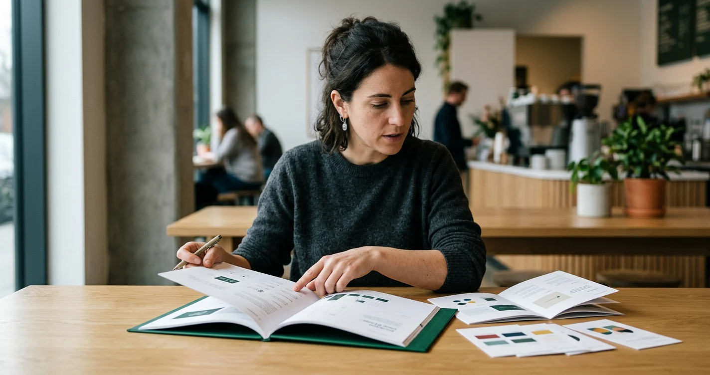 Starbucks coffee and a design playbook, showing how brands achieve lasting style