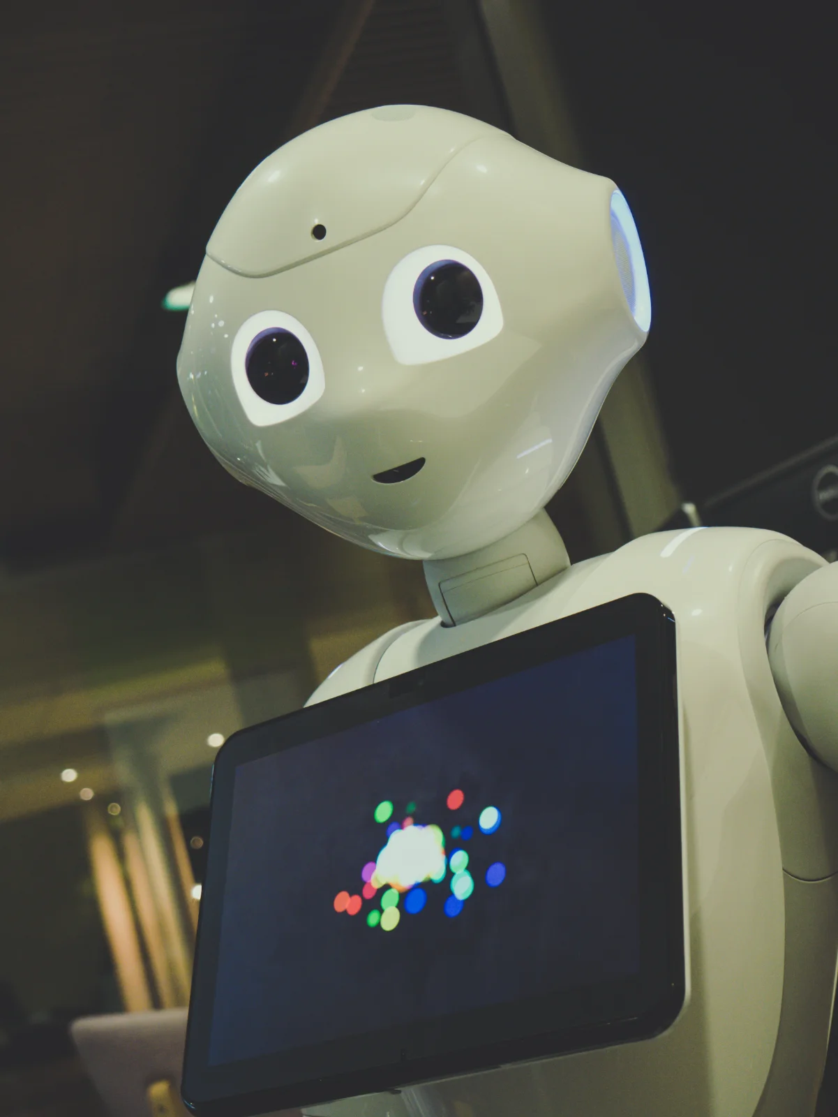 AI-powered robot and human handshake, illustrating technology's role in public relations