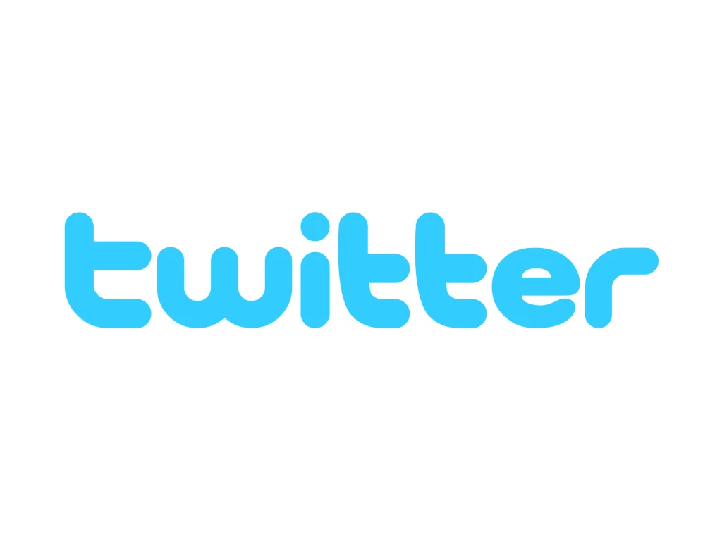 Blue Twitter bird icon in a red circle with a slash through it