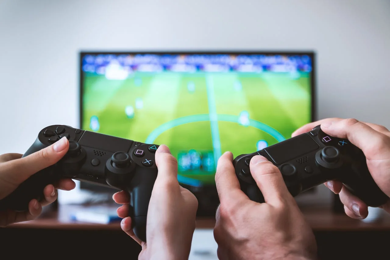 Team collaborating on a video game, showcasing the digital age of game PR