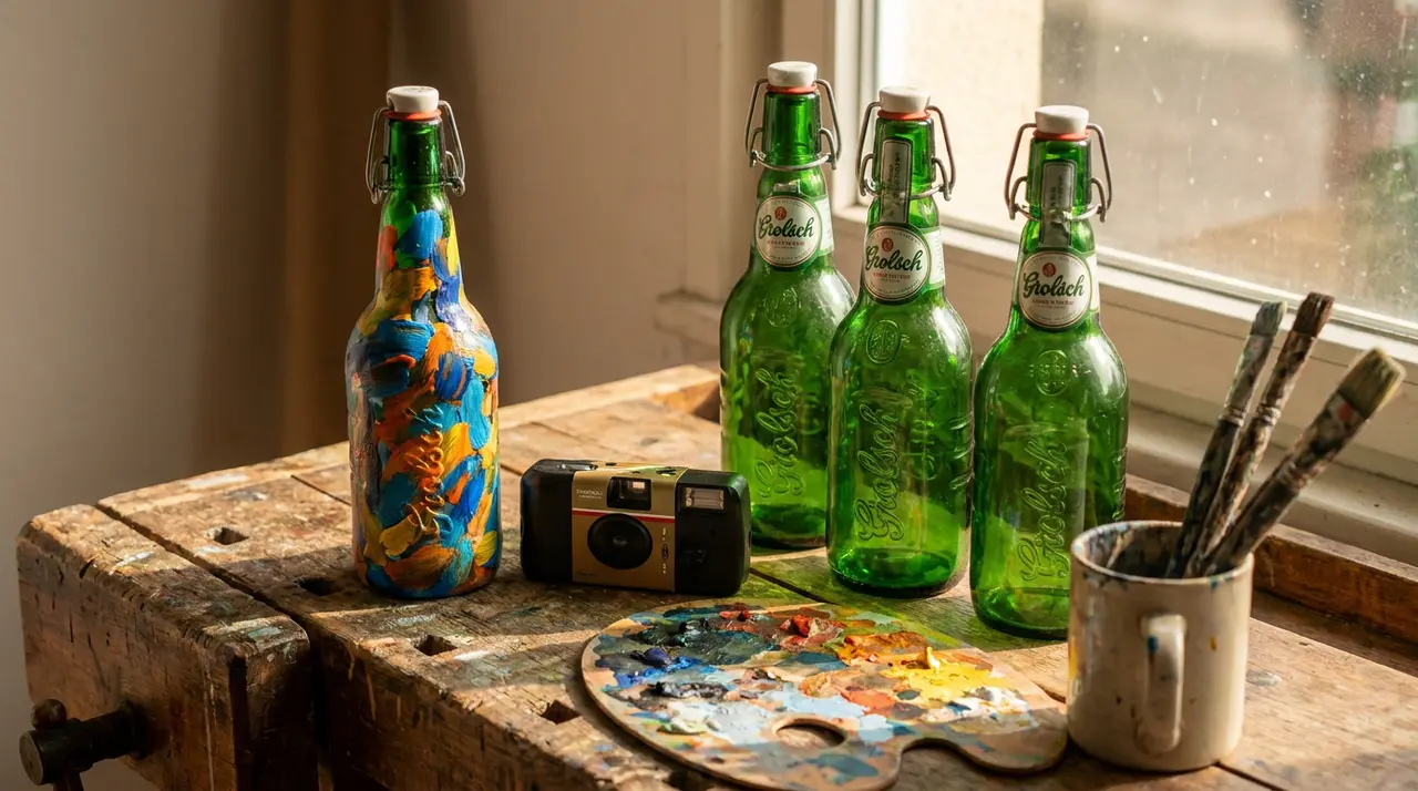 an overview of the grolsch pop art celebrity bottle auction campaign excerpt
