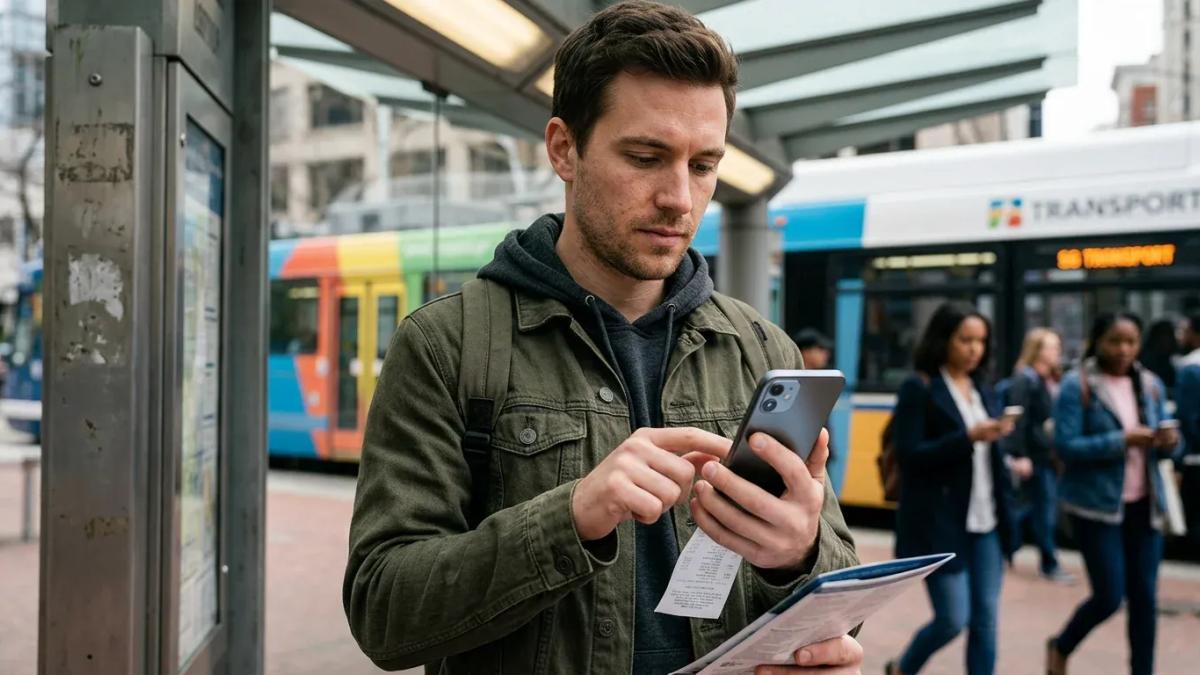 Hand holding a smartphone against a digital background, illustrating mobile device marketing changes