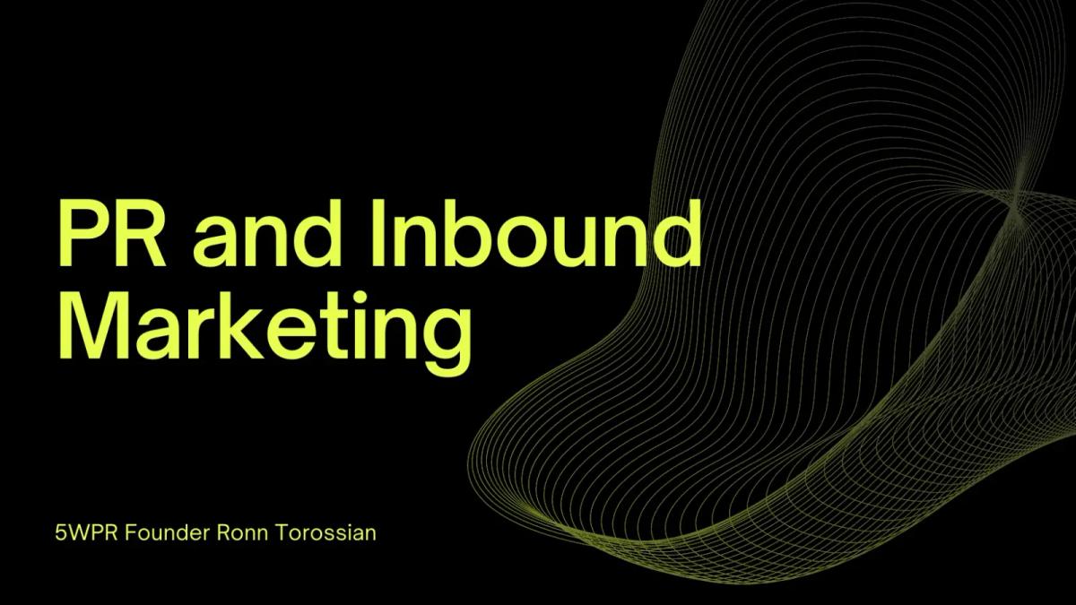 Public relations professional explaining inbound marketing strategies to a client