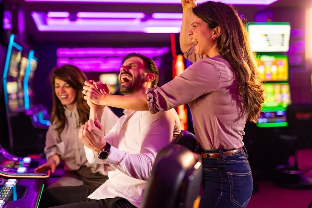 Gaming Trust Index survey analysis: hand holding phone with casino app screen