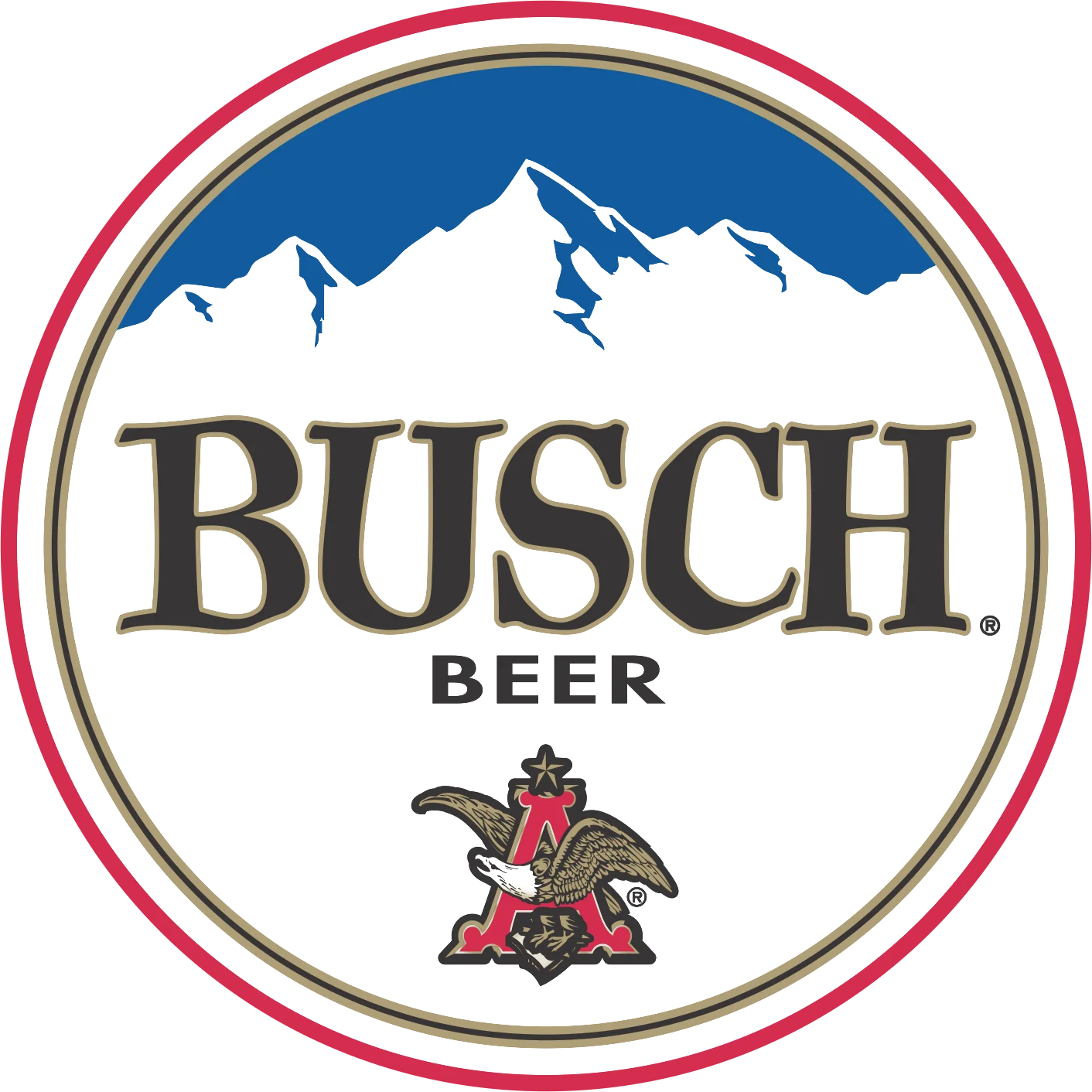 Busch beer cans and laptop on a desk, symbolizing new remote work environment