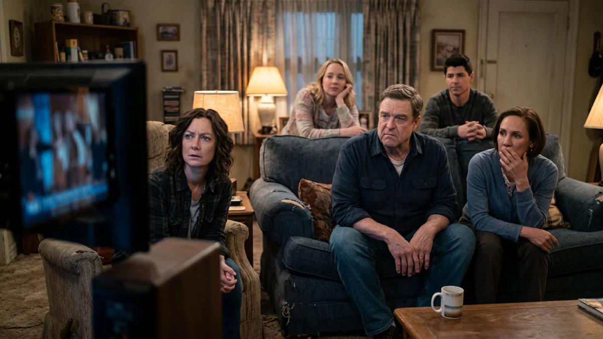 The Conners cast after Roseanne's departure, a risky move for ABC's sitcom lineup