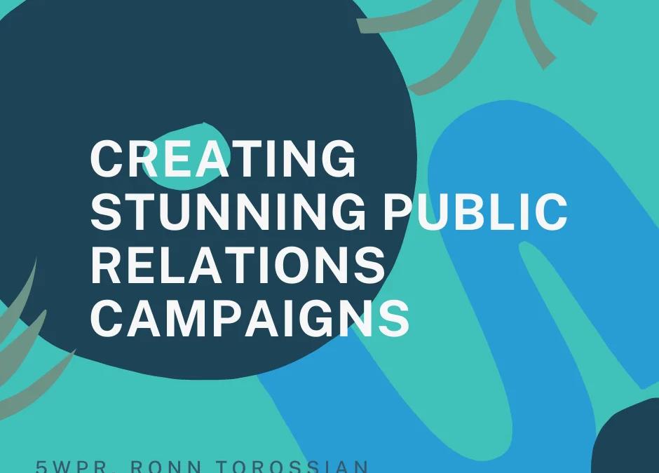 Creative team brainstorming a stunning public relations campaign with colorful sticky notes
