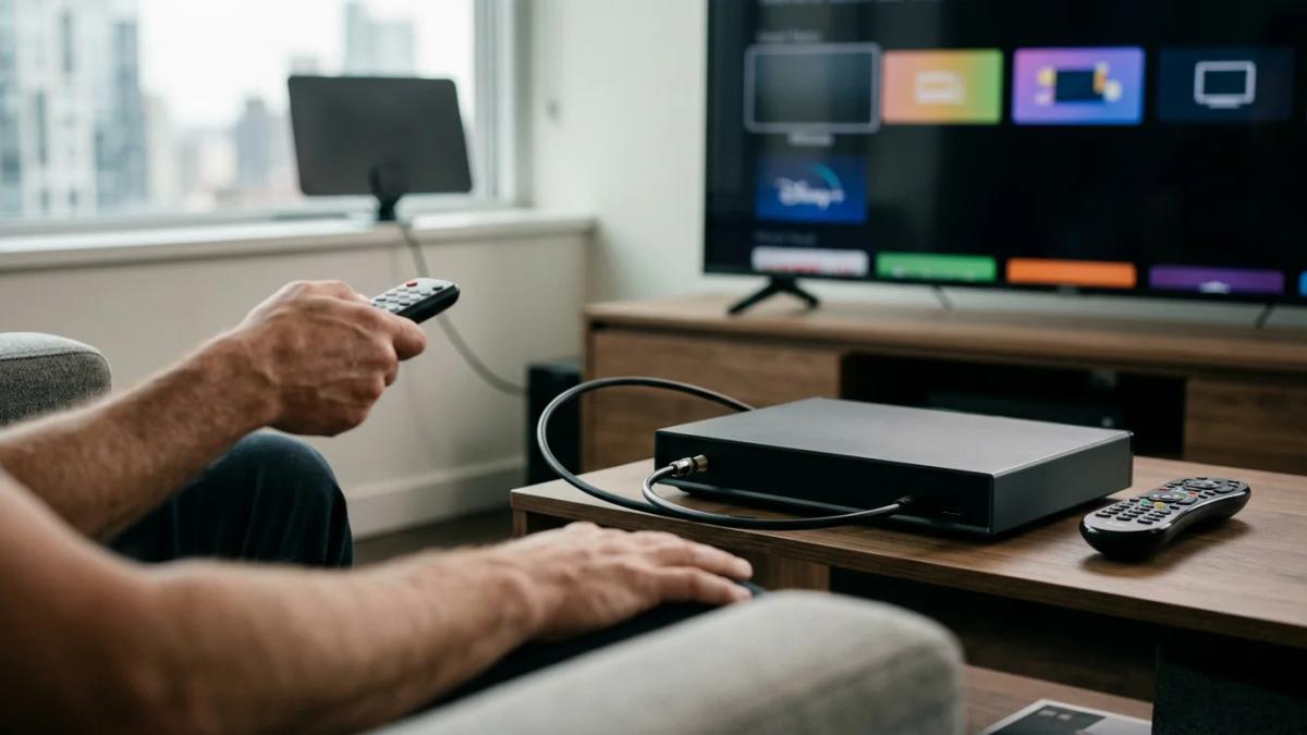 TiVo user interface on a television screen, illustrating its enduring presence in a competitive market
