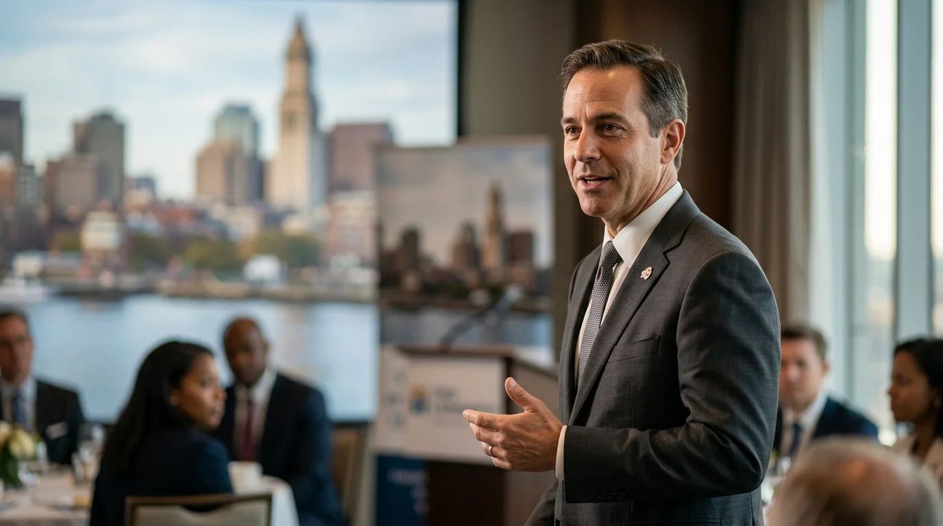 Dan Palmier standing confidently, illustrating his dedication to business and philanthropy