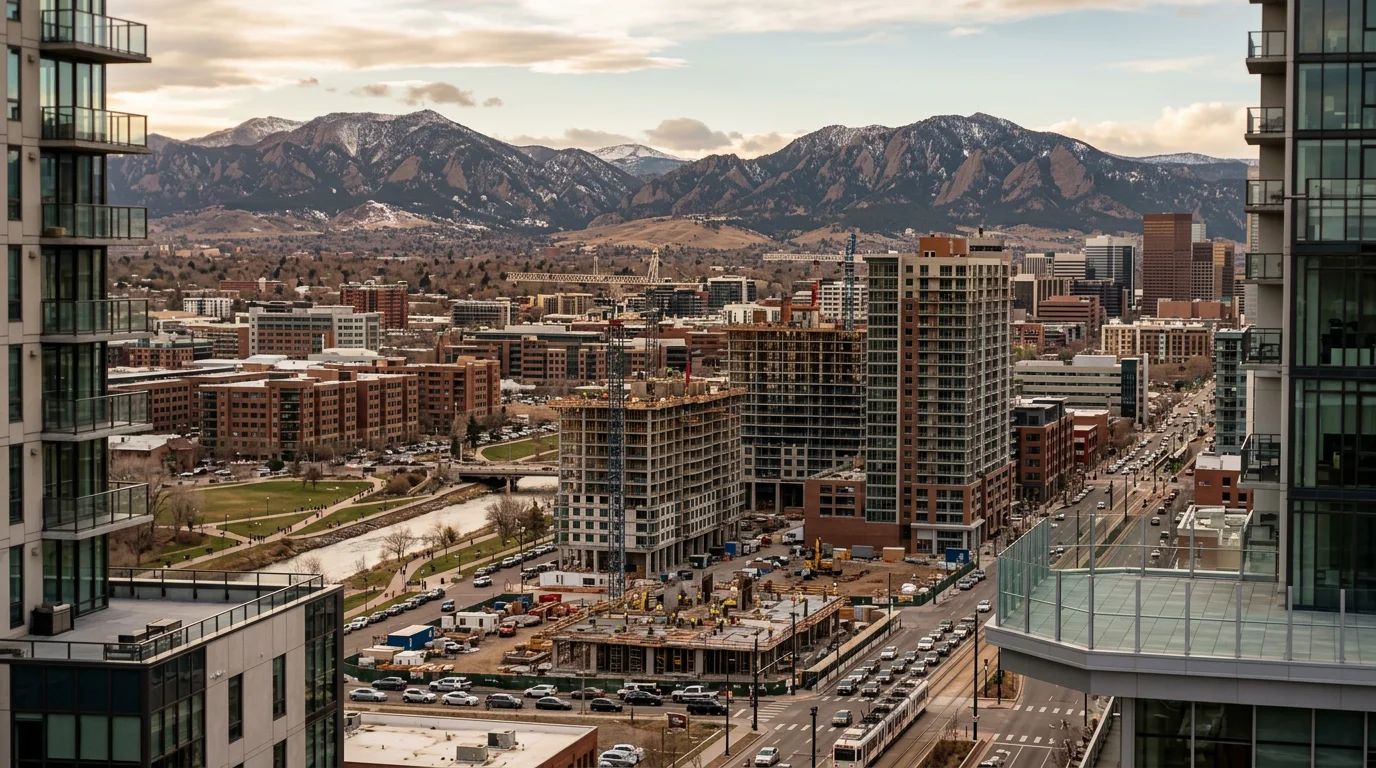 Denver skyline at dusk, showcasing the city's impressive growth and attractions