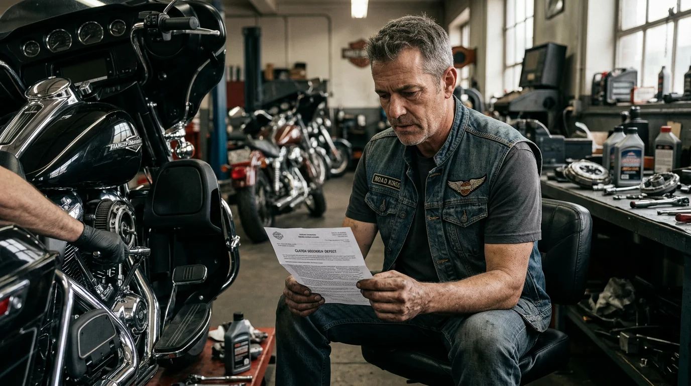 Harley-Davidson recall notice, representing challenges for maintaining customer trust