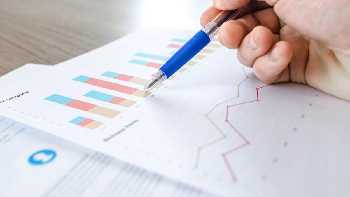 Infographic showing brand metrics like awareness, perception, and loyalty driving growth