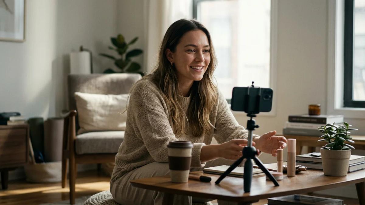 Hands holding phones representing many influencers building online communities and driving sales