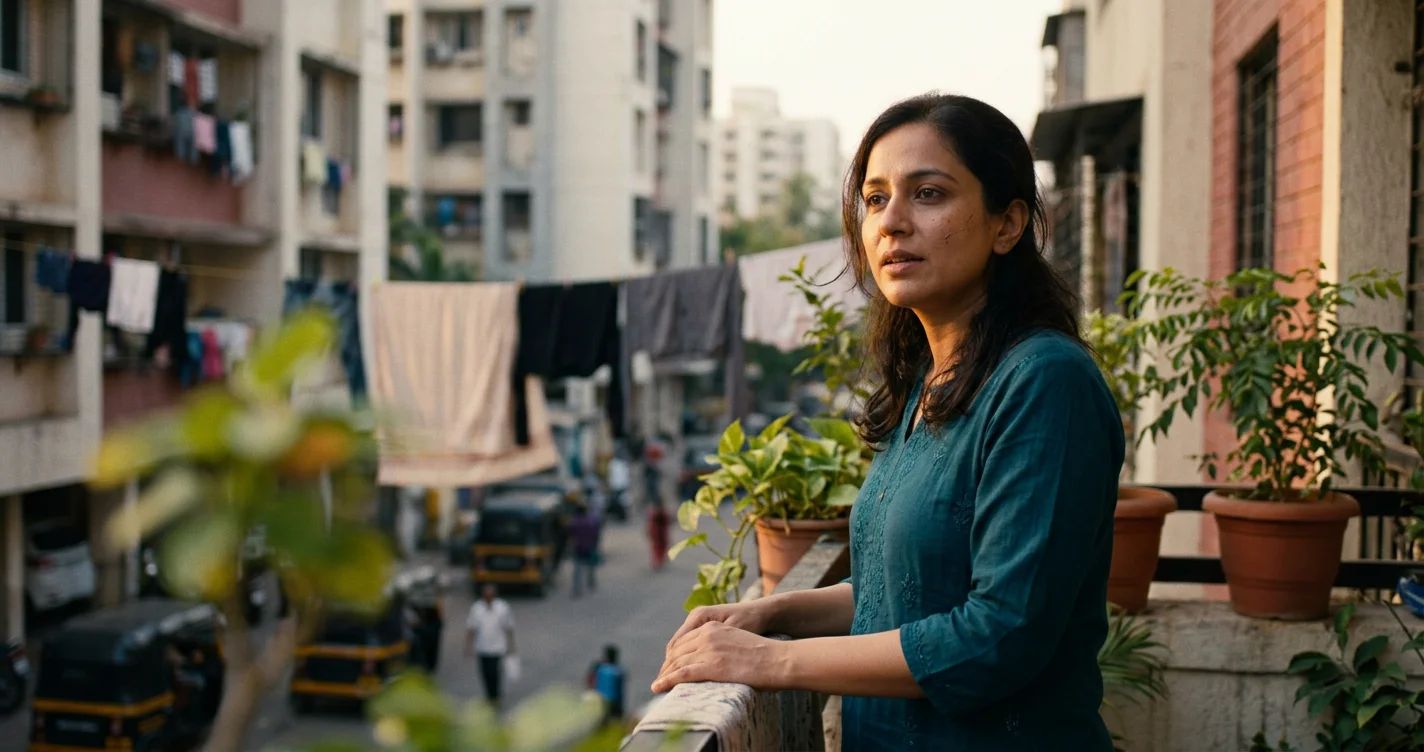 A person appearing like a matchmaker, signifying the show's focus on matchmaking and cultural critiques