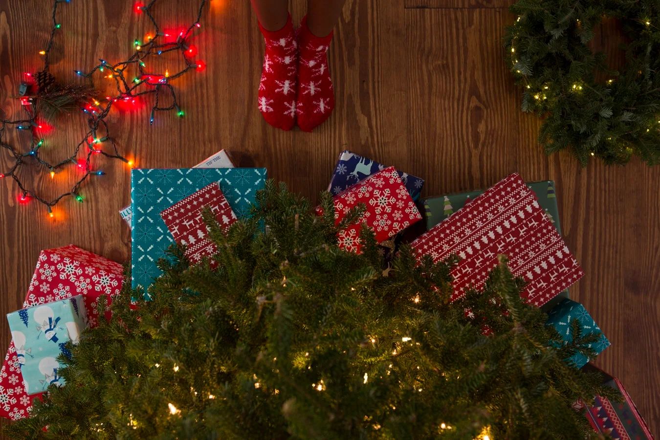 Festive holiday decor with a "Mistake" sign, highlighting crucial marketing errors
