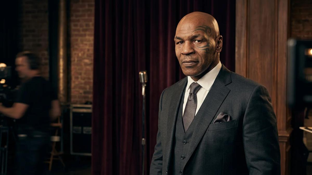Mike Tyson's striking portrait, representing his remarkable public relations comeback story