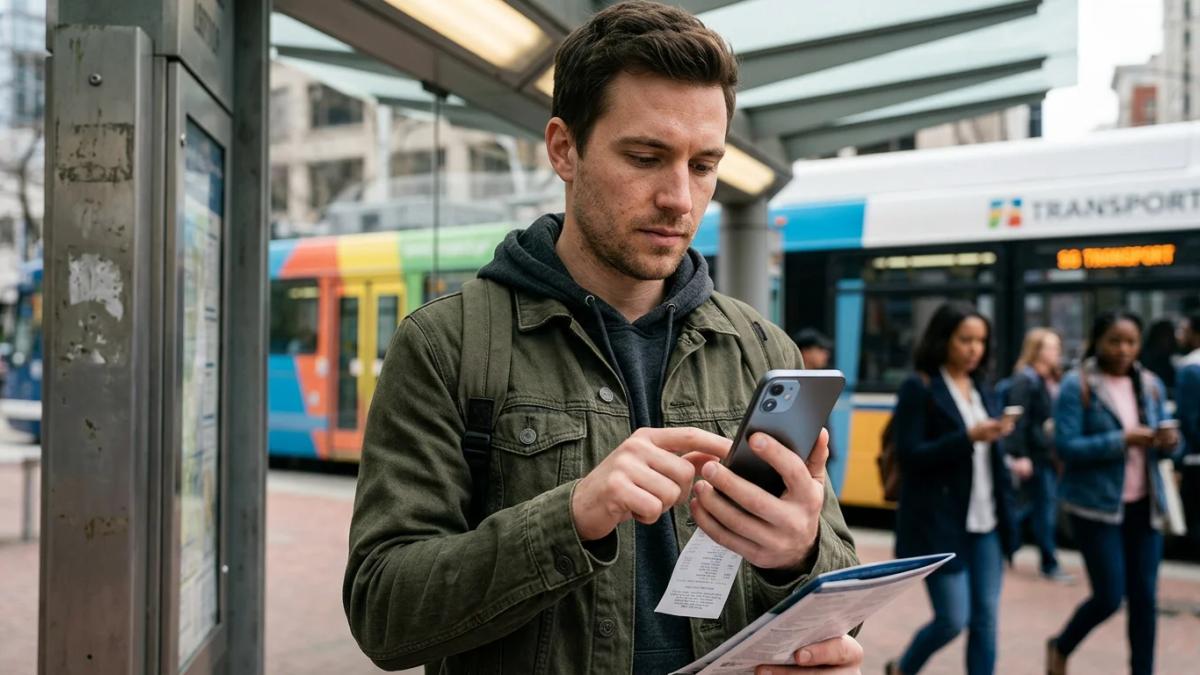 Hand holding a smartphone against a digital background, illustrating mobile device marketing changes