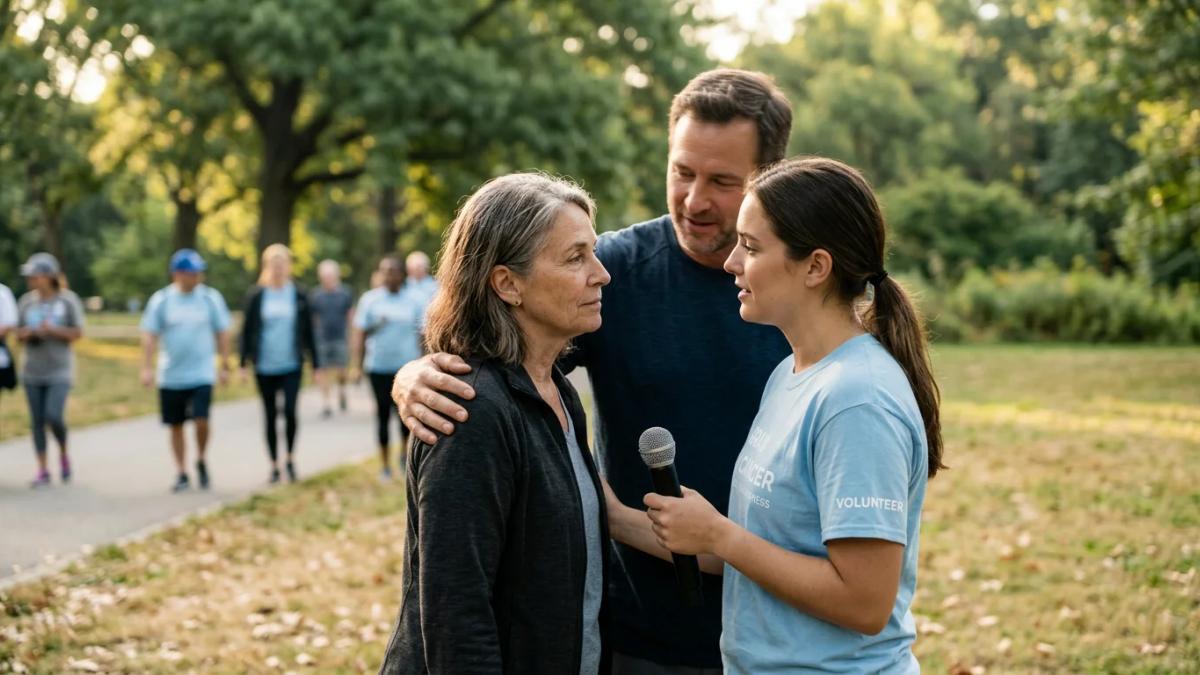 Runners and supporters gather in Central Park for Voices against Brain Cancer