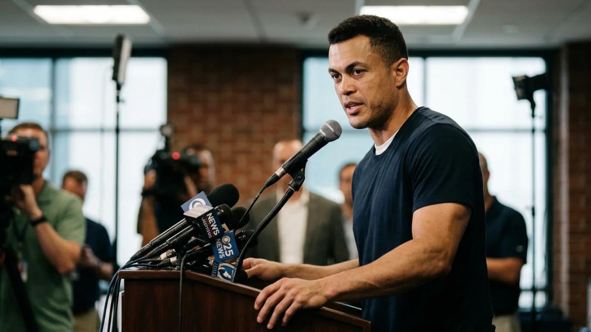 Upset baseball player on a field, reflecting on the cheating scandal in sports