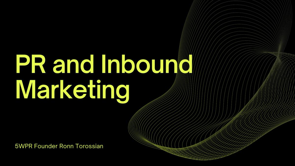 Public relations professional explaining inbound marketing strategies to a client