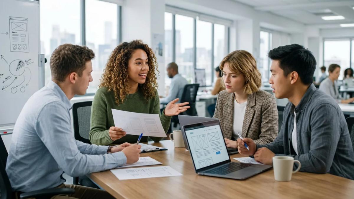 Young professionals at a firm, ready to succeed in public relations careers
