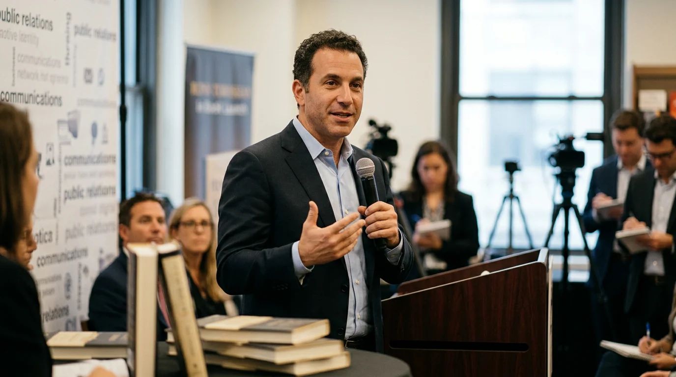 Ronn Torossian's book cover, "For Immediate Release," detailing modern public relations strategies