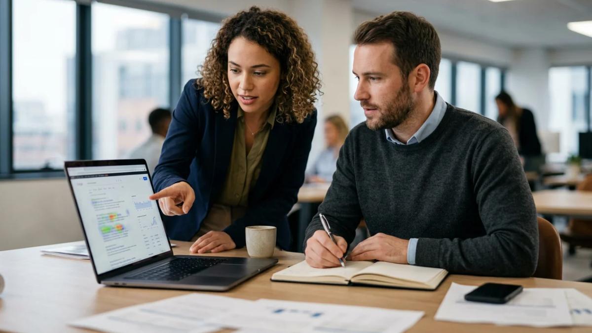 Connecting SEO and public relations through a magnifying glass scanning news headlines