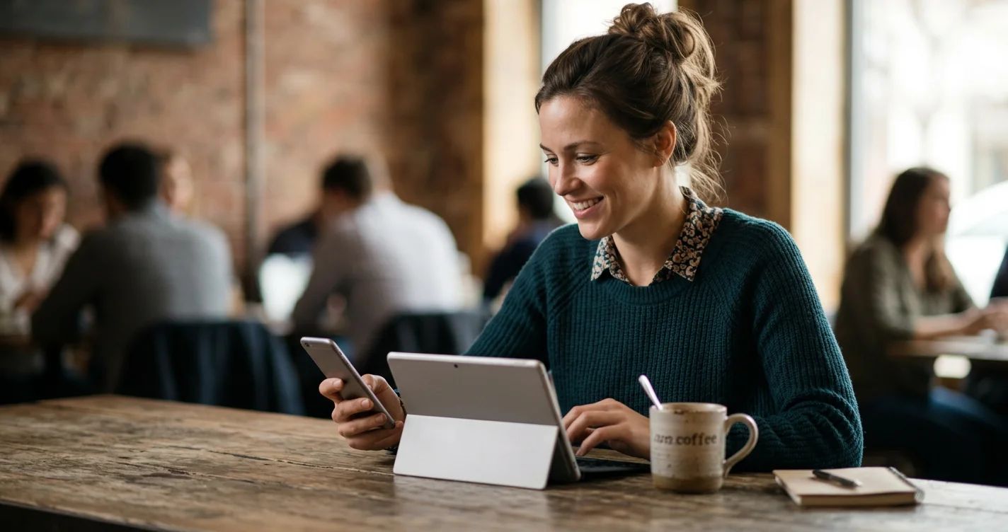 A person scrolls on a phone, easily engaging with social media daily