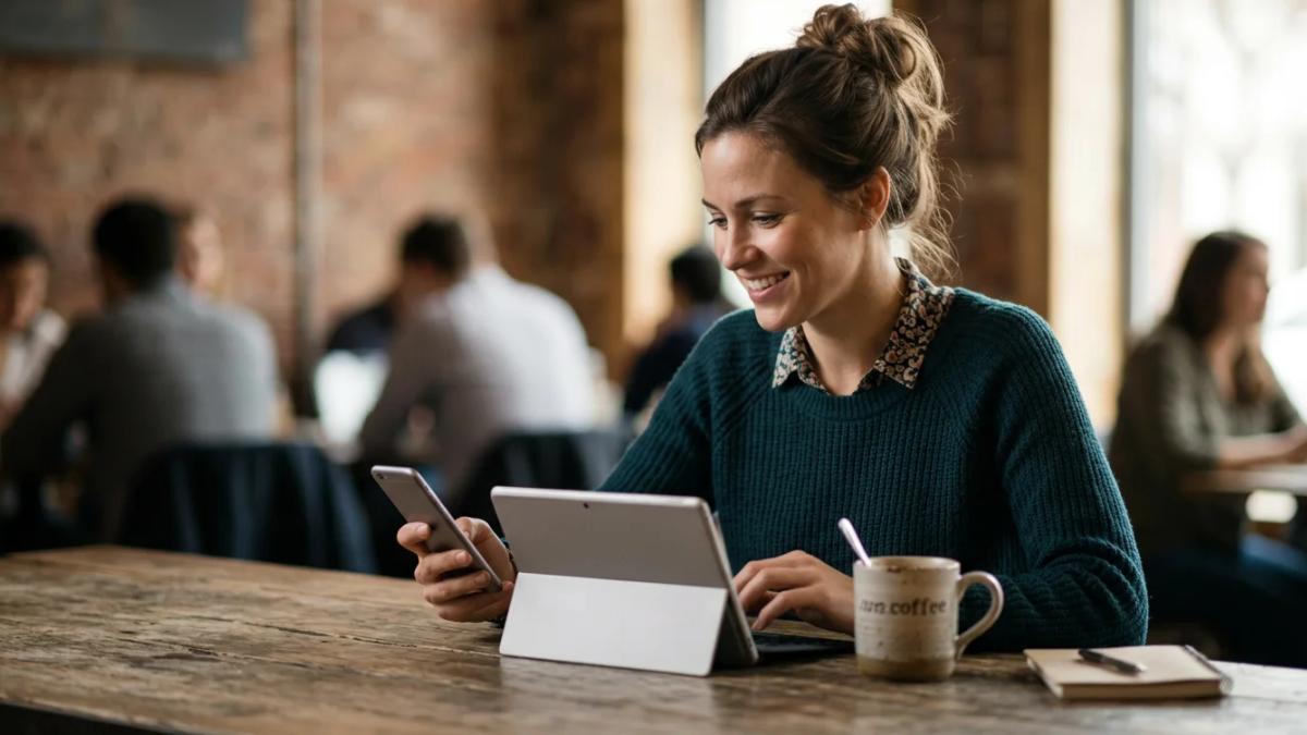 A person scrolls on a phone, easily engaging with social media daily