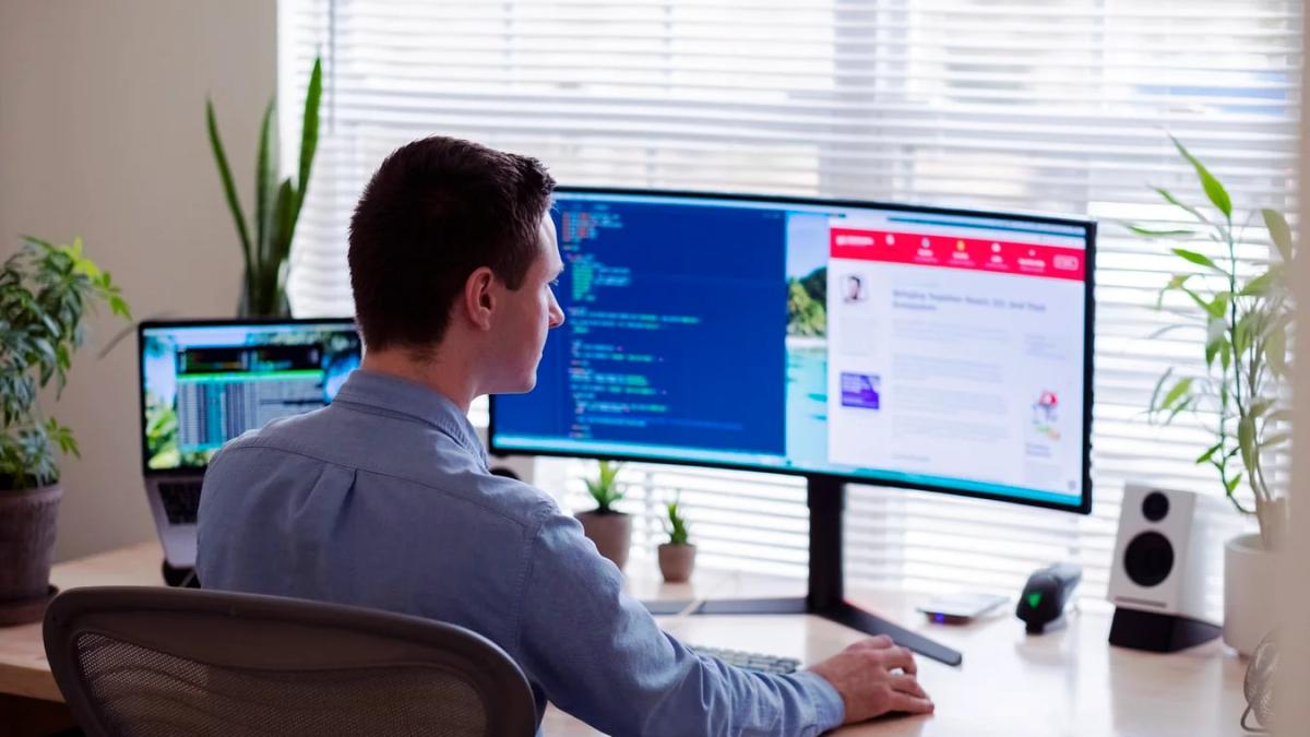 Remote team collaborating virtually, sharing screens and ideas from different locations