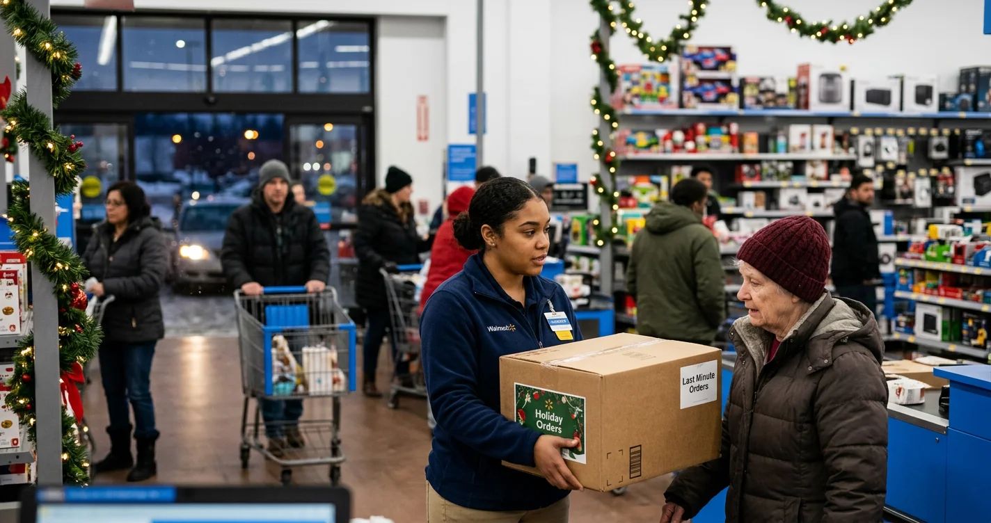 A bustling Walmart store, symbolizing the retail giant's surprising innovations and practices