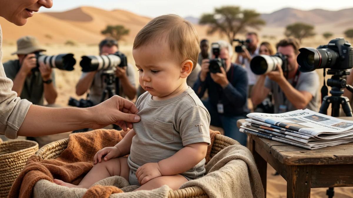 Shiloh Jolie-Pitt, in an early media appearance, showcases a product placed by 5WPR