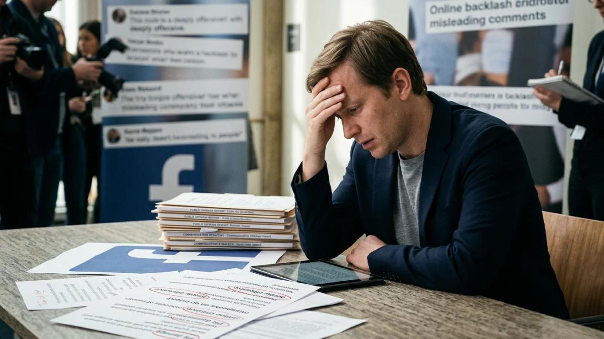 Mark Zuckerberg's face in a vow to clean up social media platforms